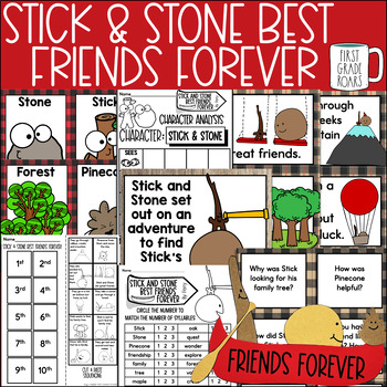 Preview of Stick and Stone Best Friends Forever  Book Companion Reading Comprehension