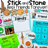 Stick and Stone Best Friends Forever PREK Read Aloud Activities