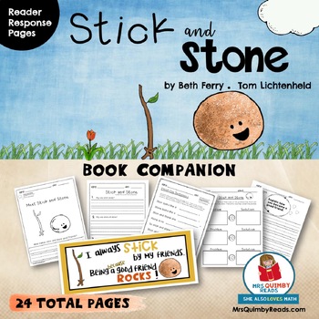 Preview of Stick and Stone | Book Companion | Children's Literature | Reader Response