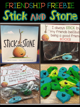 Preview of Stick and Stone - Friendship Freebie {Great Beginning of the Year Activity}
