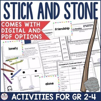 Preview of Stick and Stone Read Aloud and SEL Activities Community Building Book Companion