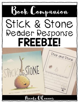 Preview of Stick and Stone Reader Response Freebie