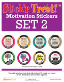 Stick’r Treat! Motivation Sticker Templates, SET 2