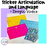 Sticker Articulation and Language + Google Slides for Spee