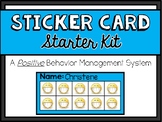 Sticker Card Starter Kit: Positive Behavior Management System
