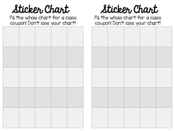 Sticker Charts by Key to the Classroom | TPT