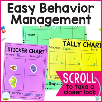 Behavior Management Punch Cards Editable Incentive Chart