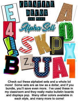 Sticker Cutout Alphabet - Black by Creative Decor and More