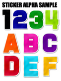 Sticker Cutout Alphabet PNGs Bundle