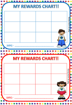 Sticker Reward Charts - free by Learning with Leonie | TpT