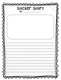 Sticker Story Writing Paper