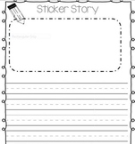 Sticker Story writing paper