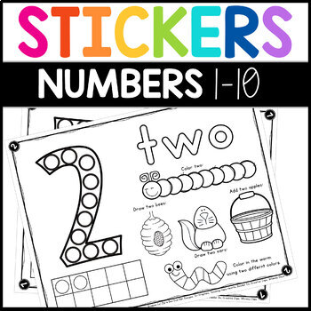 Number Stickers 1 10