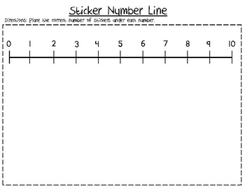 Sticker number lines and number lines 1-10 by Flutter Learn