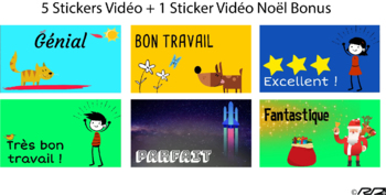 Preview of Stickers animés (vidéo + musique) pour Seesaw