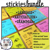 Bundle: Sticky Notes for Language, Articulation, Grammar