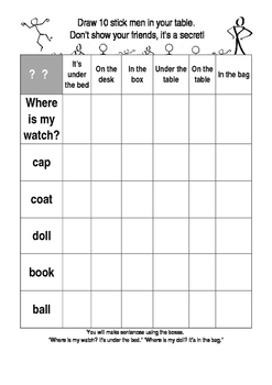 the Stickman Game - ESL worksheet by nite