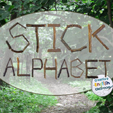 Sticks and Branches Alphabet Clip Art for a Rustic Woods Theme