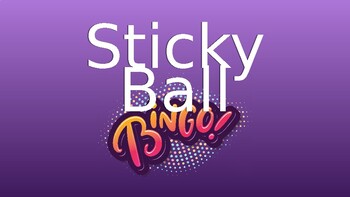 Preview of Sticky Ball Bingo (Short Vowel E)