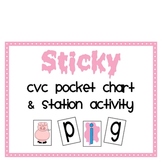 Sticky CVC Pocket Chart & Station Activity