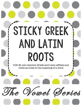 Preview of Sticky Greek and Latin Roots