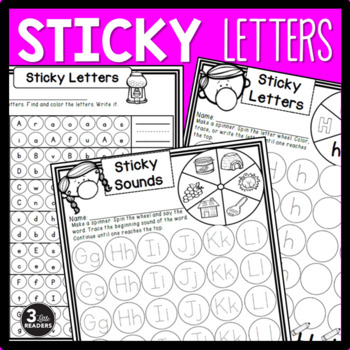 Sticky Letters by 3 Little Readers