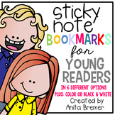 Sticky Note Reading Comprehension Bookmarks for Young Read