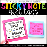 Sticky Note Gift Tags EDITABLE
