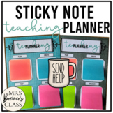 Teaching Sticky Note Planner | Teacher Organizer