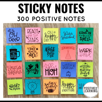 Positive Growth Mindset Sticky Note Templates  Motivational notes, Sticky  notes quotes, Sticky notes