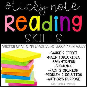 Reading Charts (And Giant Sticky Notes)  Anchor charts, Reading charts,  Teaching kindergarten