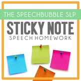 Sticky Note Speech Homework