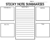 Sticky Note Summary- SWBST
