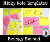 Sticky Note Template Biology Bell Ringers/Exit Tickets Gra