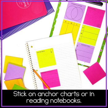 Sticky Note Template: Reading Skills