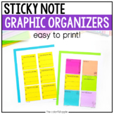 Sticky Note Template: Reading Skills