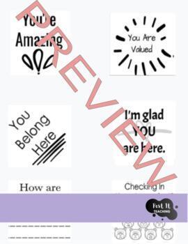 Sticky Note Templates: Affirmations and Anxiety Strategies by Post it ...