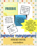 Sticky Note template freebie