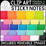 Sticky Notes CLIP ART with Moveable Pieces for Digital Resources