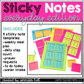 Sticky Notes FREEBIE!