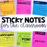 Sticky Notes for the Classroom