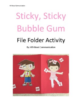 Preview of Sticky Sticky Bubble Gum File Folder Activity