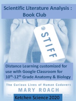 Preview of Stiff Anatomy In School or Distance Learning Book Club (Cadavers)