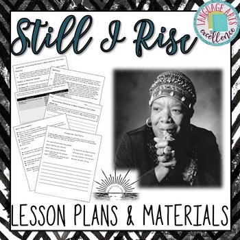 Preview of Still I Rise (Angelou) Lesson Plan & Materials