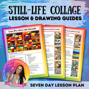 Preview of Still-Life Collage Lesson and Drawing Guides