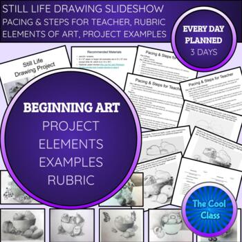 Still Life Drawing Project Slideshow With Student Art Examples | TpT