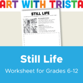 Still Life Art Worksheet