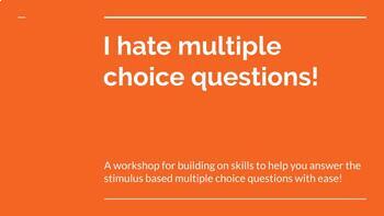 Preview of Stimulus Based Multiple Choice Skill Workshop
