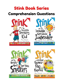 Preview of Stink Series Books 1-4 - Reading Comprehension Questions