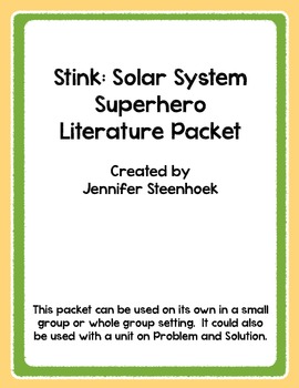 Stink Solar System Superhero Comprehension Packet